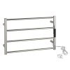 Elektrický sušák ručníků LADERRA mini, 560x370x90 mm, 63W, nerez, lesk, Kód: 704151081