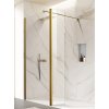 BESTECO Lagos Gold Walk-In Zástěna 120x200 cm, zlatá, čiré sklo 8 mm