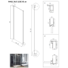 Boční panel ke sprchovým dveřím DUO SLIDE (Varianta Chrom/Leštěný hliník, 80 cm x 195 cm, Univerzální Levé / Pravé, Čiré bezpečnostní sklo 6 mm)