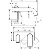 Hansgrohe Vernis Shape umyvadlová podomítková baterie, černá matná 71578670