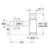 nakres Grohe sifon umyvadlový kartáčovaný Hard Graphite 28912AL0