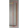 Boční pevná sprchová stěna Belver Gold 90x195 cm v designovém provedení broušené zlato s čirým sklem
