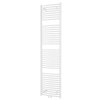 Oblý kombinovaný koupelnový radiátor Grande v matné barvě černý samet se středovým připojením, rozměry 45x185 cm Kód:G45185OWSP