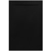 Černá obdélníková sprchová vanička Nilo Negro 120x80 cm z litého mramoru