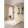Moderní koupelna s béžovou sprchovou vaničkou Nilo beige 120x80 v prostoru walk-in sprchy
