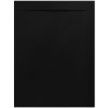 Černá obdélníková sprchová vanička Nilo negro 120x90 cm z litého mramoru se skrytým odtokem