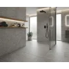 Moderní koupelna s šedou sprchovou vaničkou Nilo gris claro 120x90 v walk-in sprchovém koutu