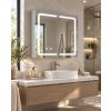 [Kód: MC-BG8070] Zrcadlová skříňka BESTECO Luxury 80x70 cm s kruhovým pískováním, vnitřním LED osvětlením a panty Blum.