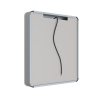 Zadní strana zrcadlové skříňky Besteco Luxo s vývodem elektrického kabelu. MC CR6070
