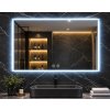 Besteco LED zrcadlo 120x80 cm s odmlžováním a stmíváním