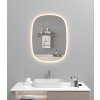[Kód: MLE6080H] Asymetrické LED zrcadlo BESTECO 60x80 cm s předním i zadním osvětlením a dotykovým panelem.
