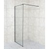 Sprchová zástěna Walk-In Algora 120x200 cm s čirým sklem a černým profilem Kód:OLBALGO120BC