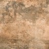 Detail povrchu rektifikované dlažby Rusty Metal copper semipulido 120x120 cm v hnědo-měděném odstínu.