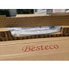 BESTECO BlackMat kulaté LED zrcadlo Ø 60 cm (černý rám, nastavitelná barva)