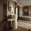 Luxusní volně stojící umyvadlo Azalia v tmavém wellness interiéru