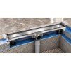 Odtokový sprchový žlab Tile 80 cm s roštem a sifonem, nerez