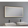 LED zrcadlo BlackMat 120x60 cm černý rám a odmlžení Kód:MFA612060