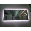 BESTECO Bright Time LED zrcadlo 120x65 cm (5x lupa, hodiny, dotykové, nastavitelná barva)