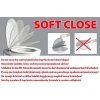 BESTECO Flos WC sedátko Slim (Soft-Close, duroplast) antibakteriální