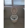 BESTECO Tondo závěsné WC (Rimless, 40x50 cm, včetně sedátka, bílé matné)