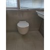 BESTECO Tondo závěsné WC (Rimless, 40x50 cm, včetně sedátka, bílé matné)