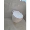 BESTECO Tondo závěsné WC (Rimless, 40x50 cm, včetně sedátka, bílé matné)