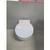 BESTECO Tondo závěsné WC (Rimless, 40x50 cm, včetně sedátka, bílé matné)