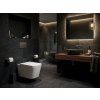 Závěsné WC BESTECO ORLO hranatý design bílá barva Rimless splachování rozměr 35x50,5 cm se SLIM Soft-Close sedátkem, TR2216