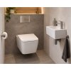 Besteco Orlo hranaté závěsné WC Rimless se sedátkém softclose 35x50,5 cm
