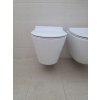Besteco Basso závěsné WC včetně sedátka soft-close Rimless 36x48 cm, bílé