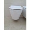 Besteco Basso závěsné WC včetně sedátka soft-close Rimless 36x48 cm, bílé