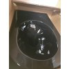 Besteco Boch závěsné WC černé se Soft-Close sedátkem 37x55 cm,