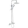 Úsporný sprchový sloup NOVASERVIS METALIA ECO s termostatickou baterií a hlavovou sprchou chrom, kód 57062/1.0