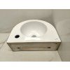 Besteco Uovo 40 keramické umyvadlo na desku 40x33 cm, oválné, bílé