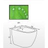 BESTECO BOCH Závěsný Bidet Černá Matná 37x55 cm